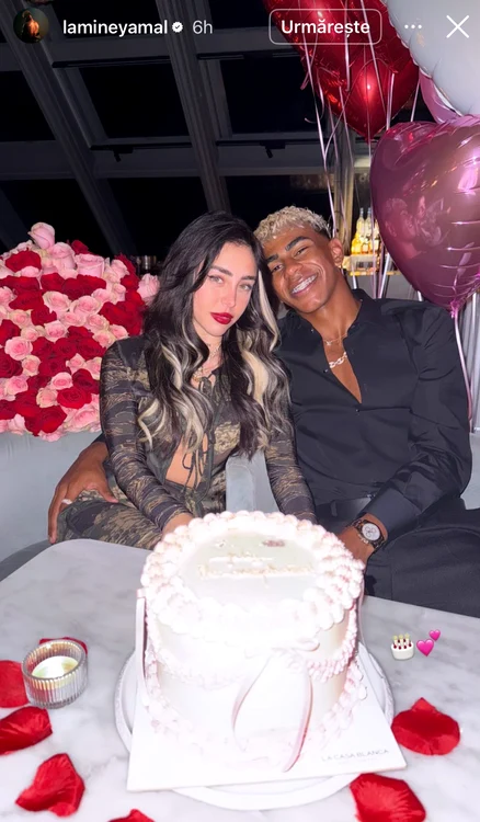 Lamine Yamal și Nicki Nicole formează un cuplu din luna iulie a acestui an. Foto Instagram