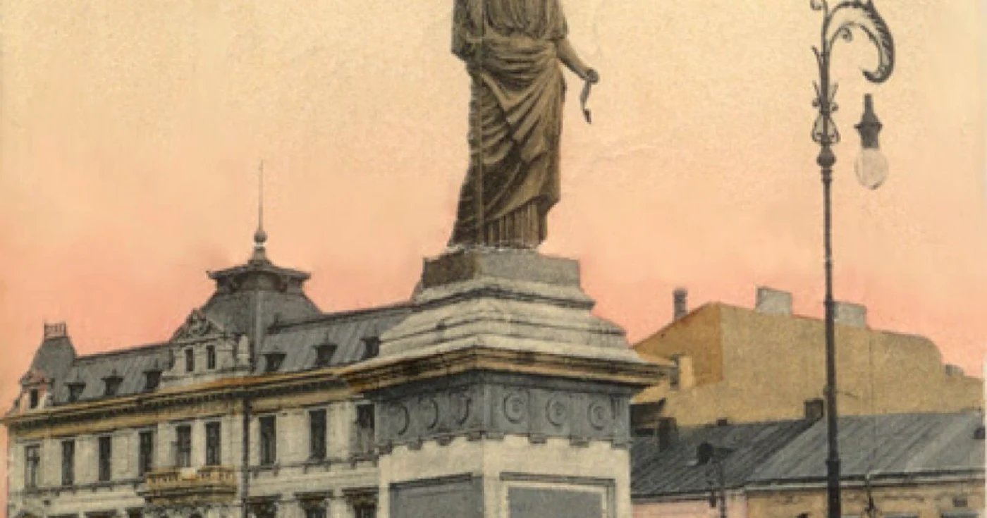 statuia libertatii ploiesti la 1908 foto arhive