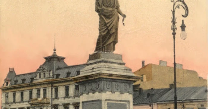 statuia libertatii ploiesti la 1908 foto arhive