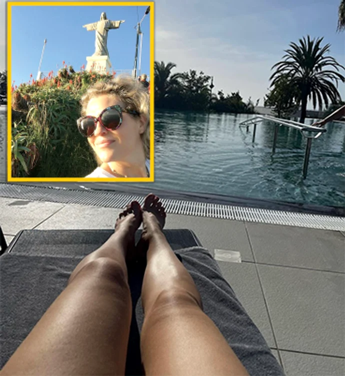 Mirela Vaida  se relaxează în Madeira, de unde ne arată ce picioare sexy are