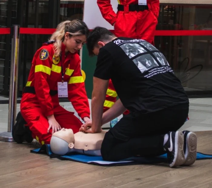 Bianca a predat la „Maratonul resuscitării” FOTO: arhiva personală B.M.O.