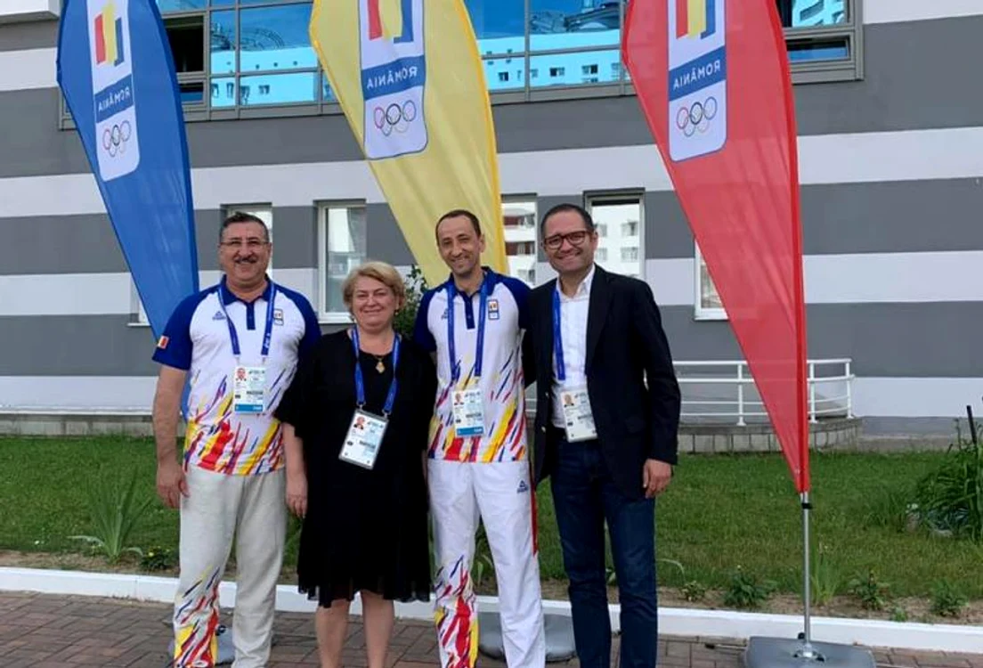 Doina Gradea, șefa TVR, alături de delegația României la Jocurile Europene de la Minsk