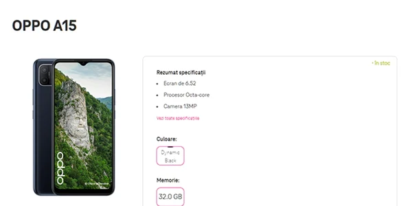OPPO A15 la Telekom