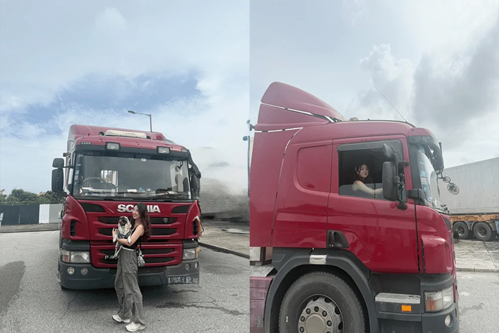 O tânără a renunțat la afacerea cu haine pentru a deveni șofer de TIR: ce salariu are