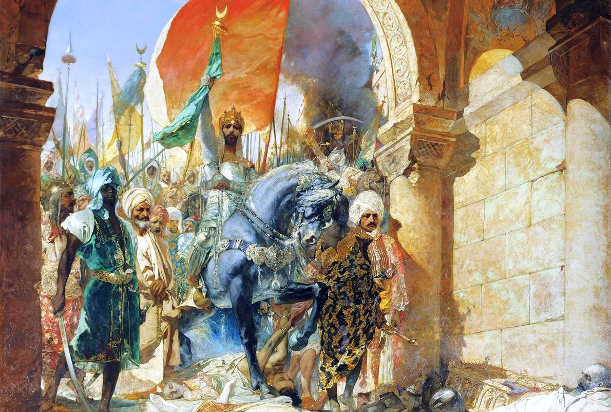 Intrarea lui Mohamed al II-lea în Constantinopl. Pictură de Benjamin Constant (© Wikimedia Commons)