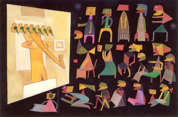 Victor Brauner, Roberto Matta, Interviziune I, 1955
