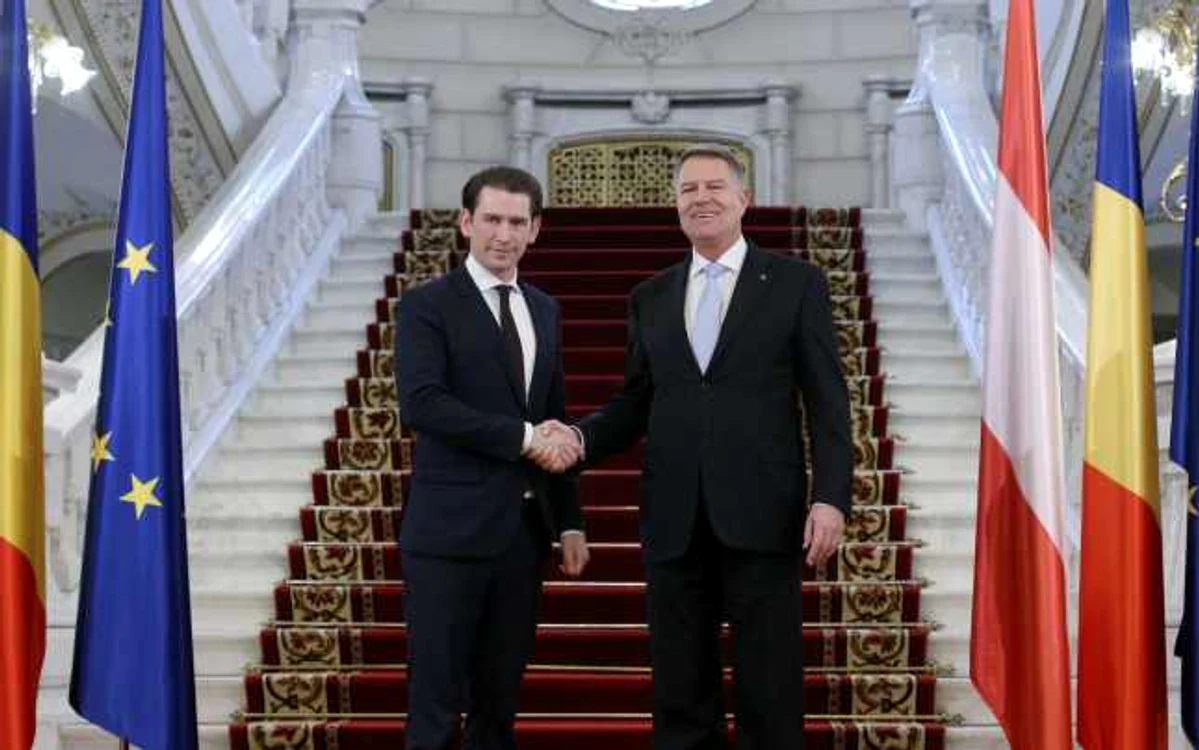 Cotroceni - Klaus Iohannis - Sebastian Kurz / FOTO Inquam Photos / George Călin / 21 dec 2018