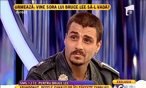 Bruce Lee în platoul emisiunii Acces Direct jpeg
