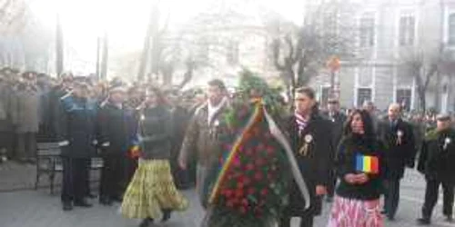 Depuneri de coroane la Bistriţa