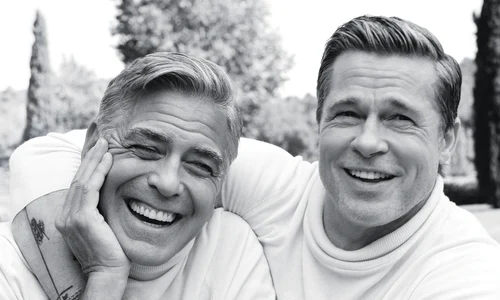 Brad Pitt și George Clooney în GQ, Profimedia (2) jpg