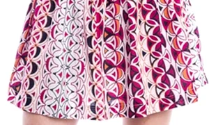 Fuste scurte la modă în 2015: Fusta cu imprimeu geometric poate reprezenta o alegere senzaţională pentru o zi de plimbare jpeg