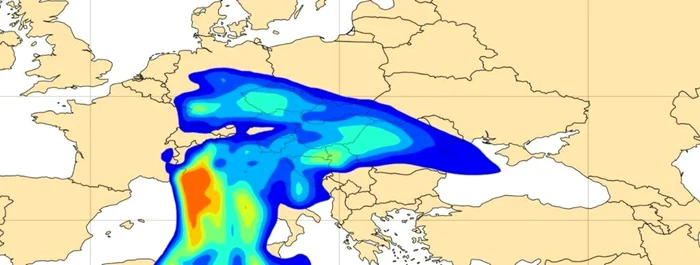 Norul de praf saharian va ajunge deasupra României FOTO Ministerul Mediului