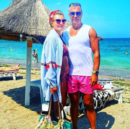 Daniel Pancu, împreună cu iubita Andra Teodorescu, la marefoto: Instagram