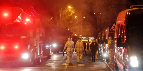 Incendiu la Spitalul Matei Balş din Bucureşti. FOTO Mediafax/Andreea Alexandru