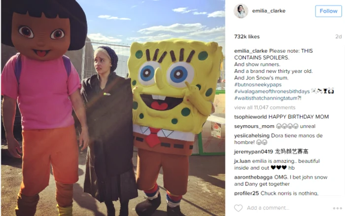 emilia clarke foto instagram