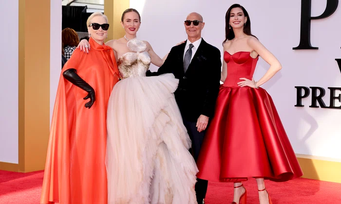 Meryl Streep, Anne Hathaway, Emily Blunt și Stanley Tucci la premiera mondială a filmului „Diavolul se îmbracă de la Prada 2” la Lincoln Center din New York, pe 20 aprilie 2026, GettyImages (2) jpg