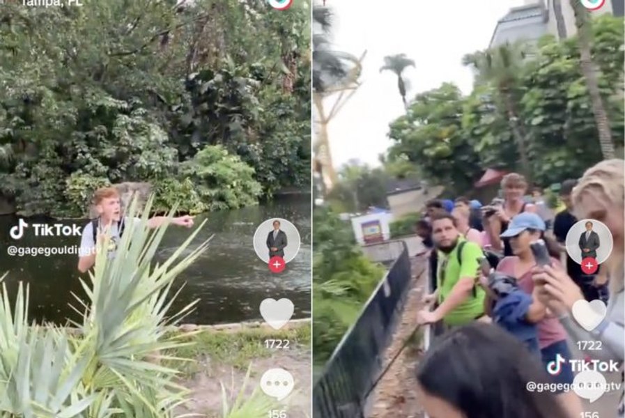 Influencer arestat după ce a intrat în spațiul aligatorilor și s-a filmat. „A fost o idioțenie” VIDEO