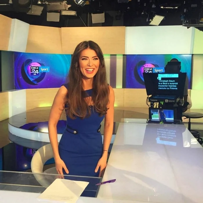 Laura Teodoru a fost prezentatoarea ştirilor sportive de la Digi 24Foto: arhivă personală