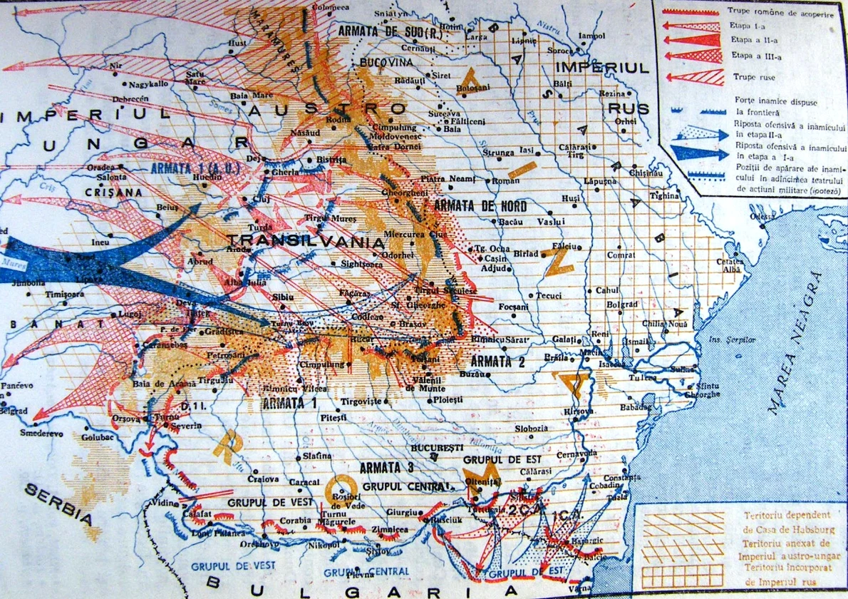 Planul de campanie român din 1916 (© Macreanu Iulian / Wikimedia Commons)