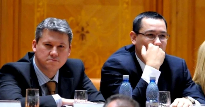 Cătălin Predoiu şi Victor Ponta au fost cândva colegi de Guvern FOTO Mediafax