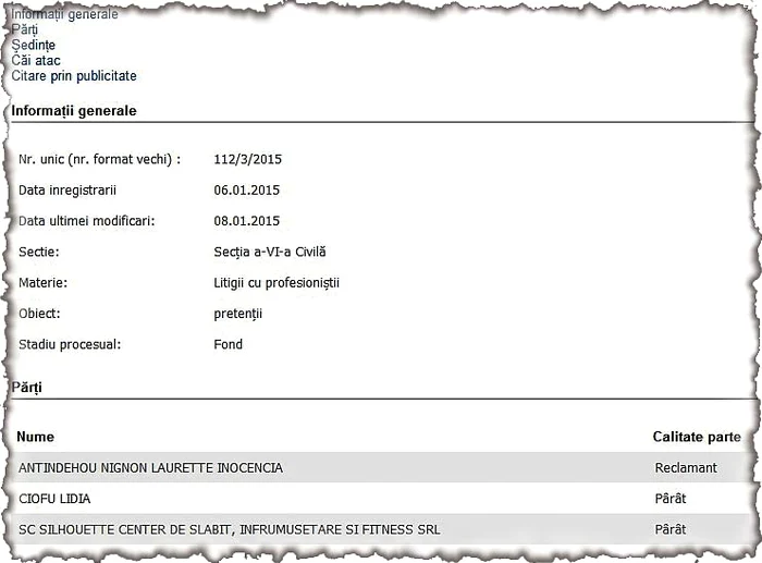 Mulatra a dat clinica  în judecată şi vrea  100.000 de euro