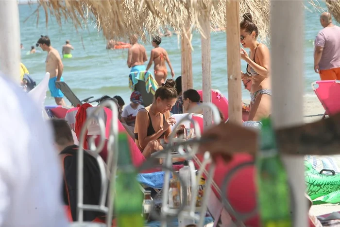 Irina Fodor, la plajă