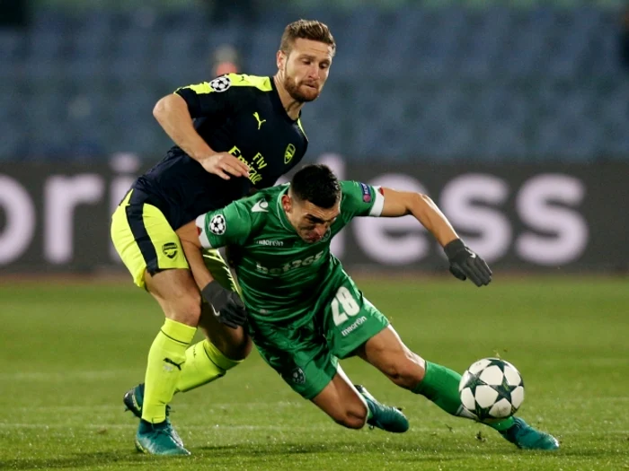 
    Keşeru a fost titular în meciul Ludogoreţ - Arsenal  