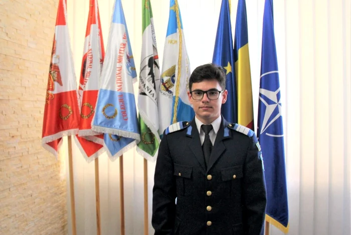 Andrei Cojocaru va studia în SUA la academia din Colorado Springs. Foto: Colegiul Militar Alba Iulia