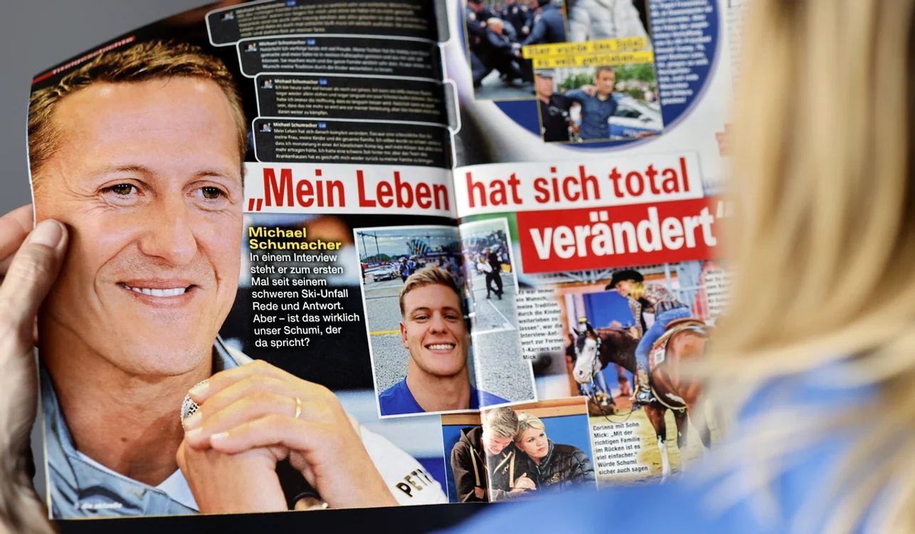 Michael Schumacher, în presa germană. FOTO: EPA