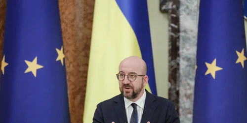 Charles Michel la Kiev FOTO EPA-EFE