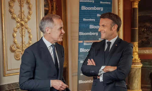 premier canadian Mark Carney și președintele francez Emmanuel Macron  FOTO x   mark carney jpg