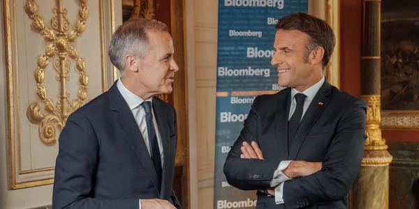 premier canadian Mark Carney și președintele francez Emmanuel Macron  FOTO x   mark carney jpg