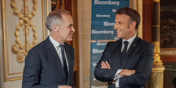 premier canadian Mark Carney și președintele francez Emmanuel Macron  FOTO x   mark carney jpg