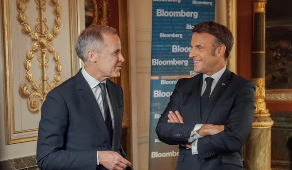 premier canadian Mark Carney și președintele francez Emmanuel Macron  FOTO x   mark carney jpg