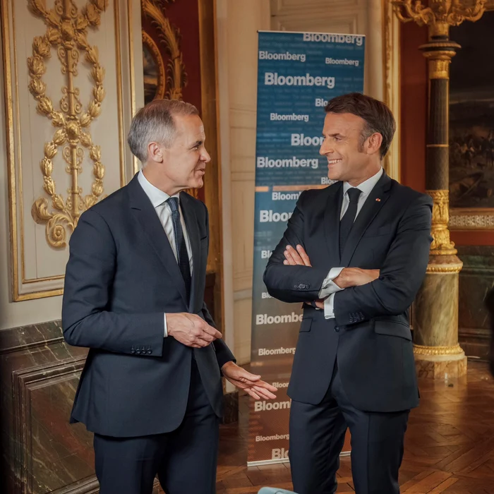 Premierul canadian Mark Carney și președintele francez Emmanuel Macron. FOTO: X