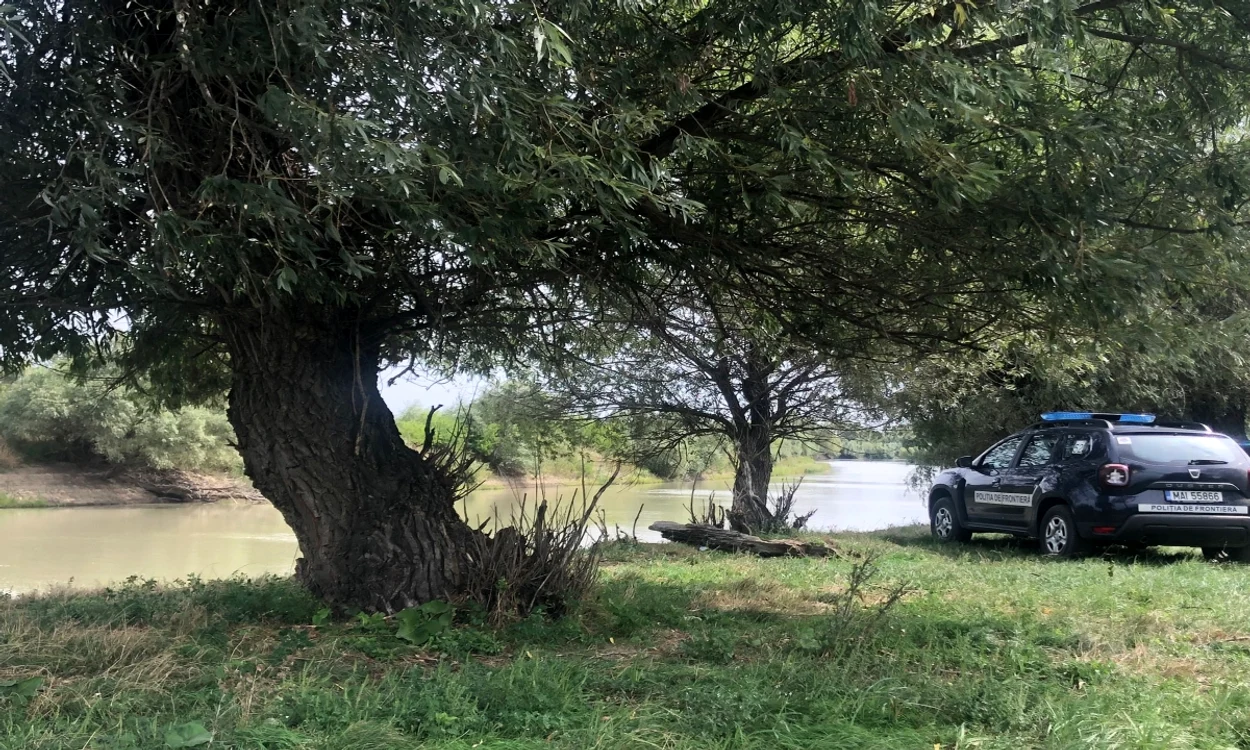 Bărbatul a vrut să treacă ilegal Prutul FOTO: Poliția de Frontieră 