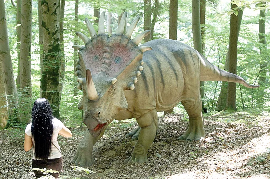 Acest Styracosaurus e la fel de periculos ca şi o pisică adormită
