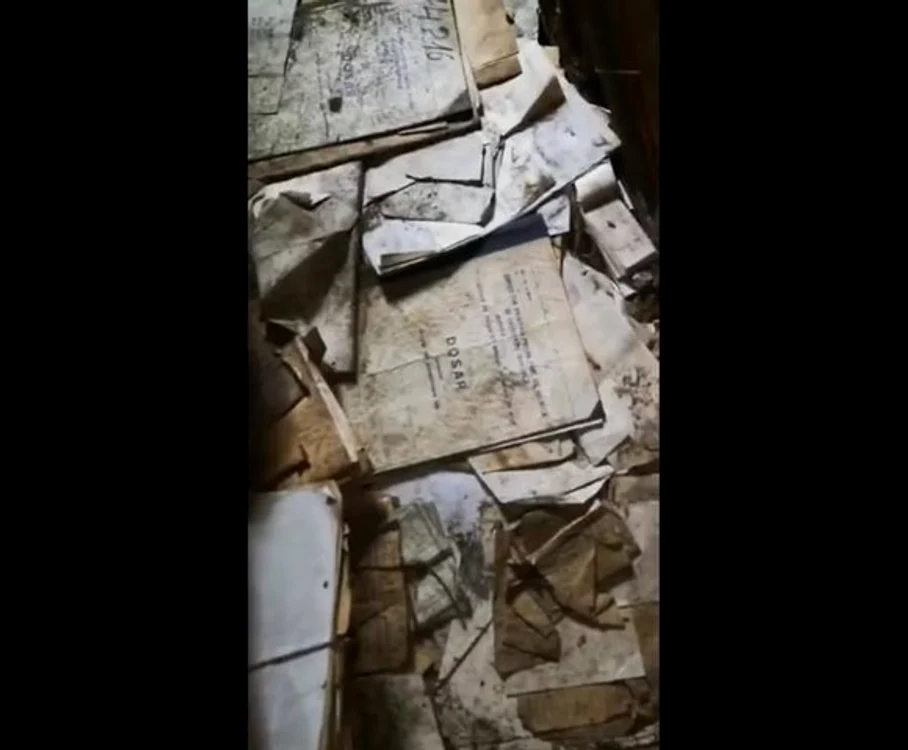 Așa arăta anul trecut una dintre arhivele Casei de Pensii București