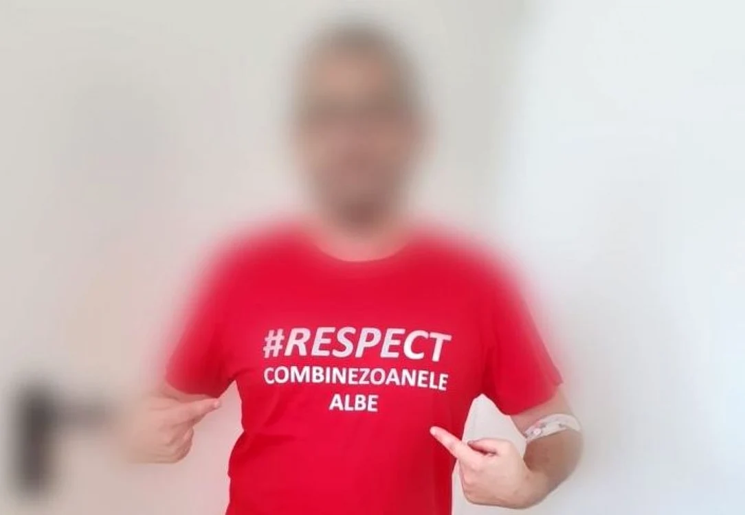 Tânărul a transmis un mesaj pentru personalul medical de la spitalul din Alba Iulia