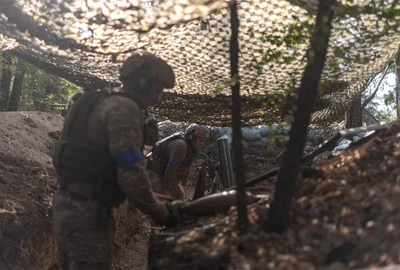 Militari din batalionul „Lupii Da Vinci” în direcția Pokrovsk FOTO PROFIMEDIA