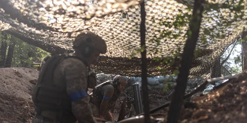 Militari din batalionul „Lupii Da Vinci” în direcția Pokrovsk FOTO PROFIMEDIA