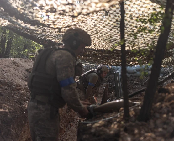 Militari din batalionul „Lupii Da Vinci” în direcția Pokrovsk FOTO PROFIMEDIA