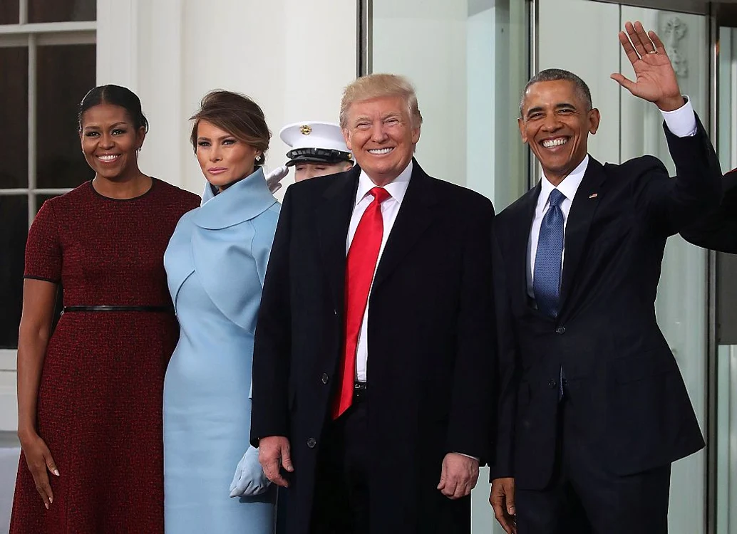 Donald And Melania Trump Arrive At White House Ahead Of Inauguration jpeg