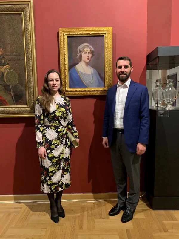 Nicolae al Romaniei și soția sa, Alina-Maria de Roumanie, la Belgrad cu verii lor, Prințul Filip al Serbiei și soția sale, Prințesa Danica. FOTO: Instagram