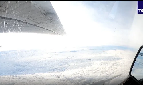 bombardiere rusesti interceptate in largul norvegiei captura TASS png