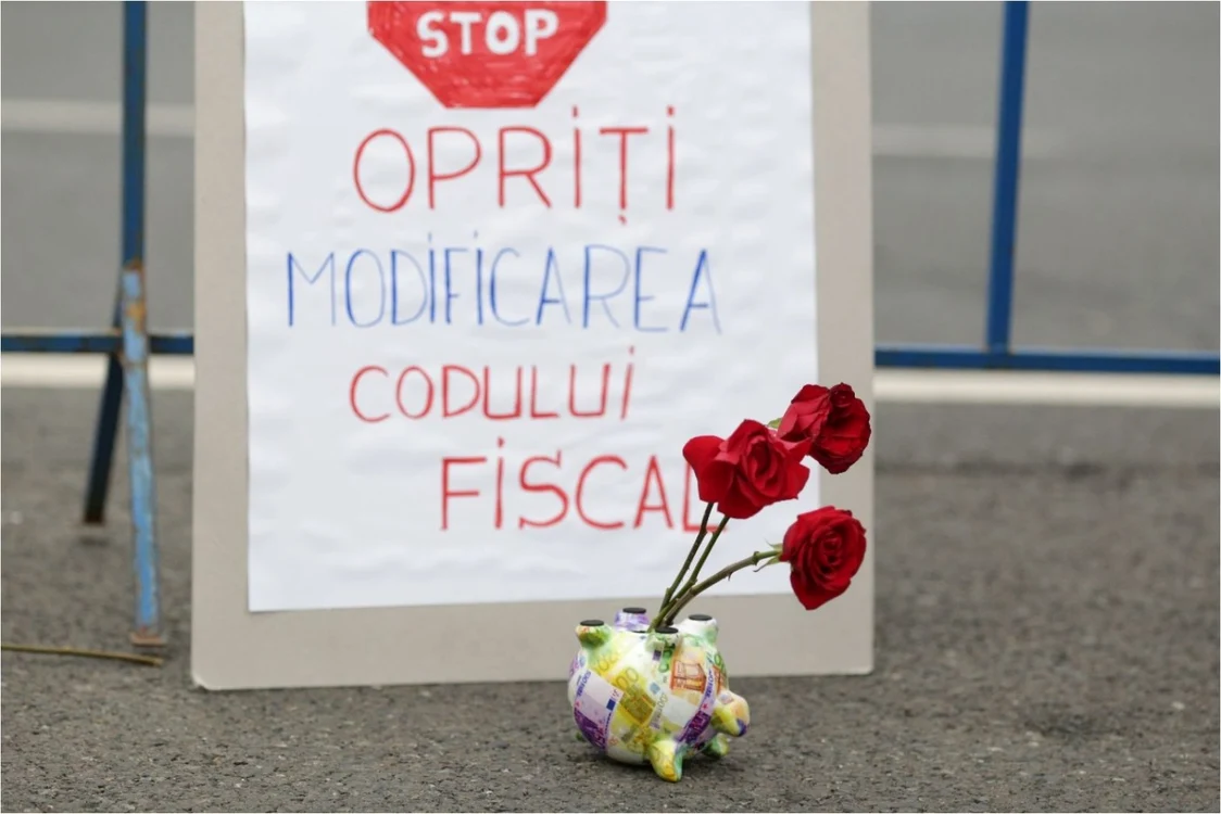 Modificarea Codului Fiscal a provocat proteste în Bucureşti şi în ţară