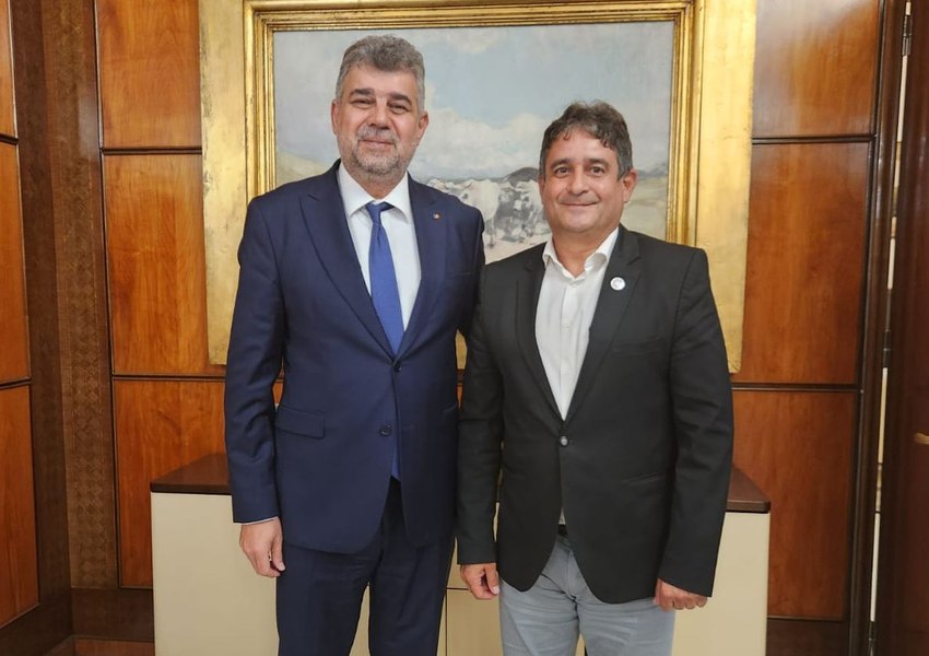 Primar USR al unui oraș important din Transilvania, poză cu Marcel Ciolacu: „Îi mulțumesc pentru ajutorul promis”