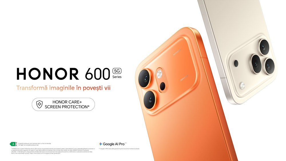 HONOR 600 ajunge în România: seria care aduce AI-ul și fotografia avansată mai aproape de segmentul premium mid-range