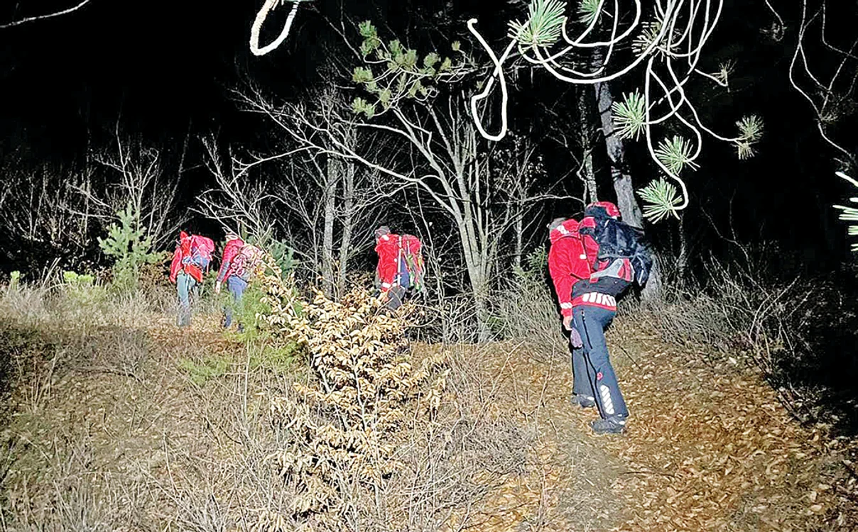 Salvamontiştii au plecat în căutarea tinerilor. FOTO: Salvamont Argeş