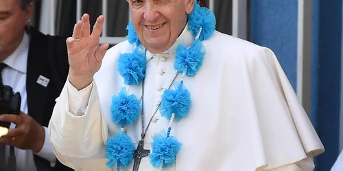 Papa Francisc in vizitta la Centrul Betleem din Bratislava FOTO EPA-EFE